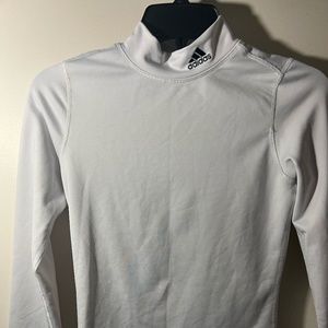 Adidas Medium Climafit Running Turtle Neck (White)